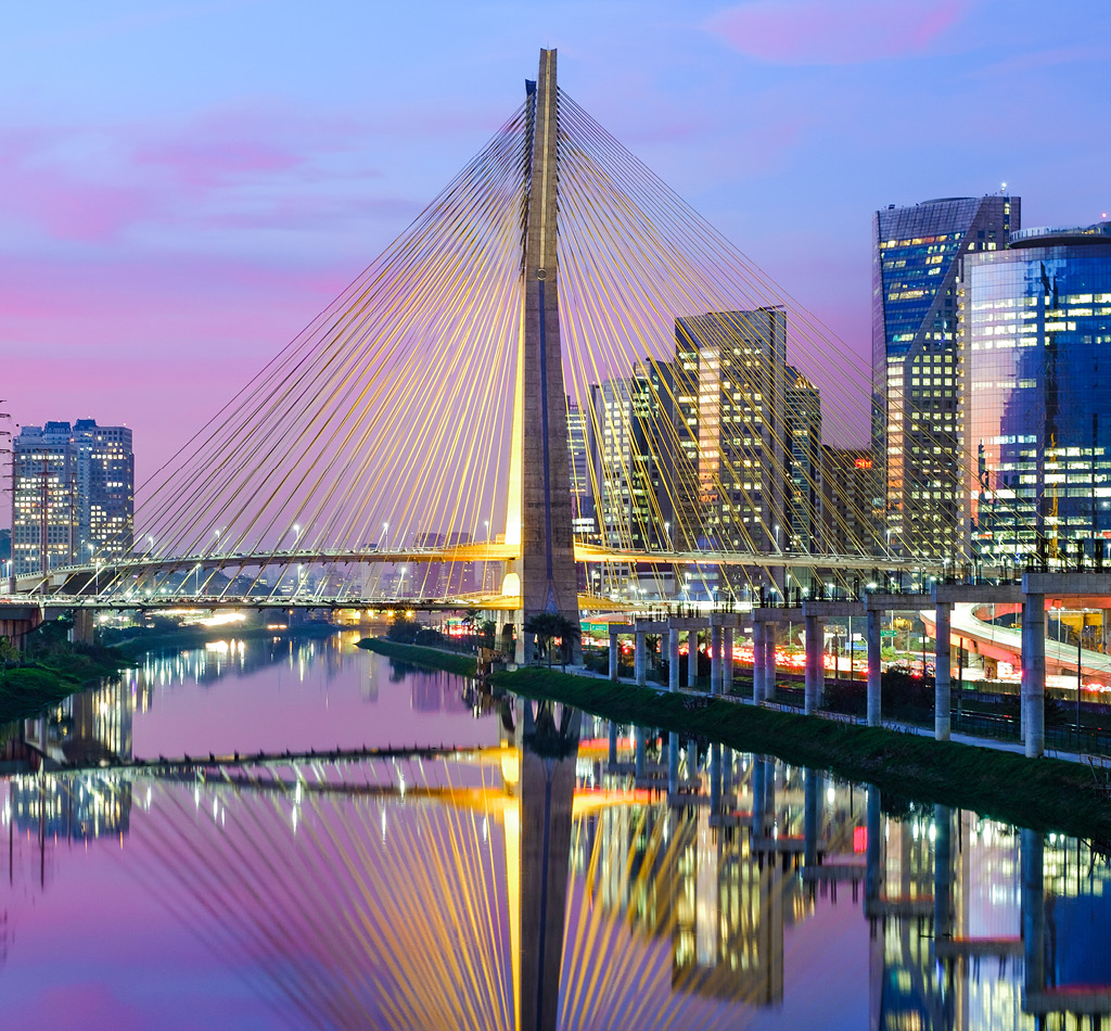 Estaiada bridge in Sao Paulo, Brazil.